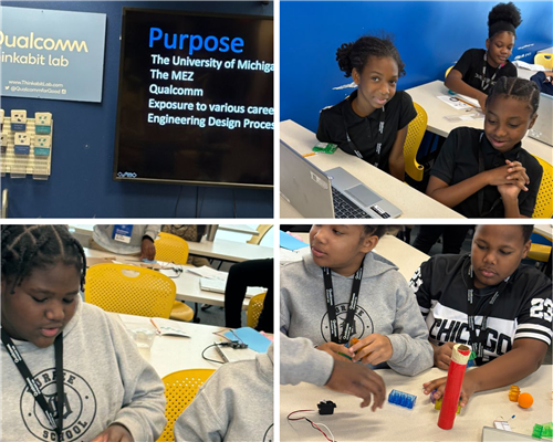 Students working in thinking lab